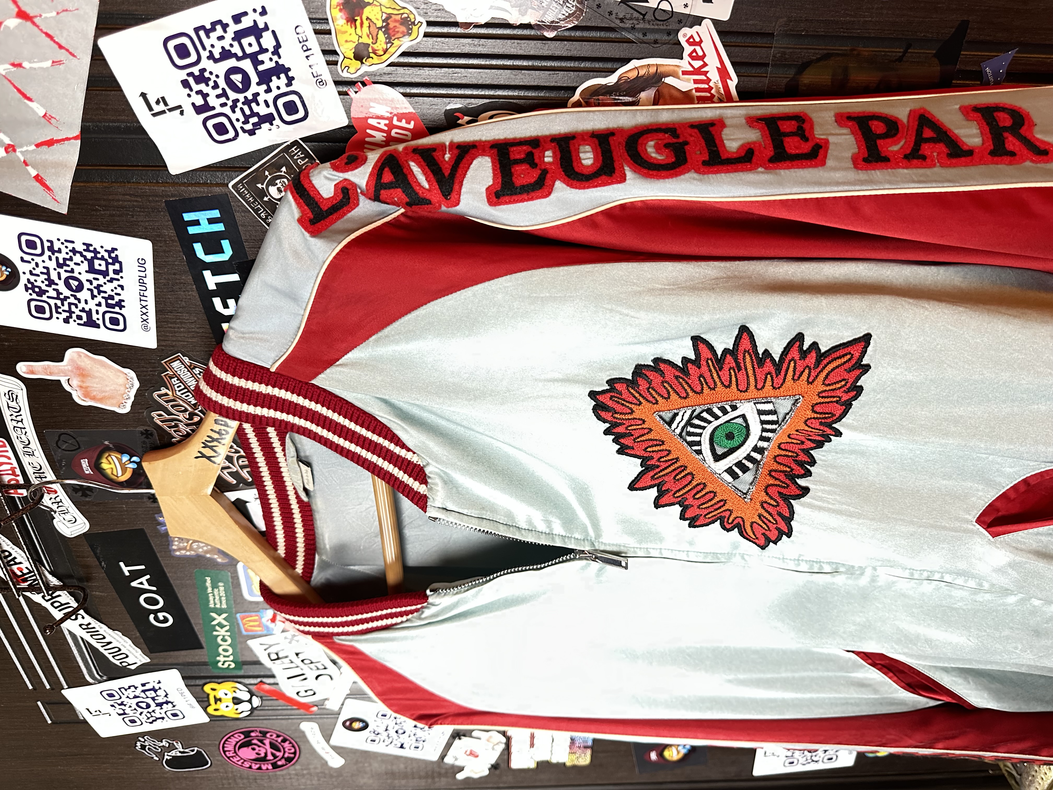 Gucci Gucci SS17 Amour illuminati Silk/Viscose XXL Bomber