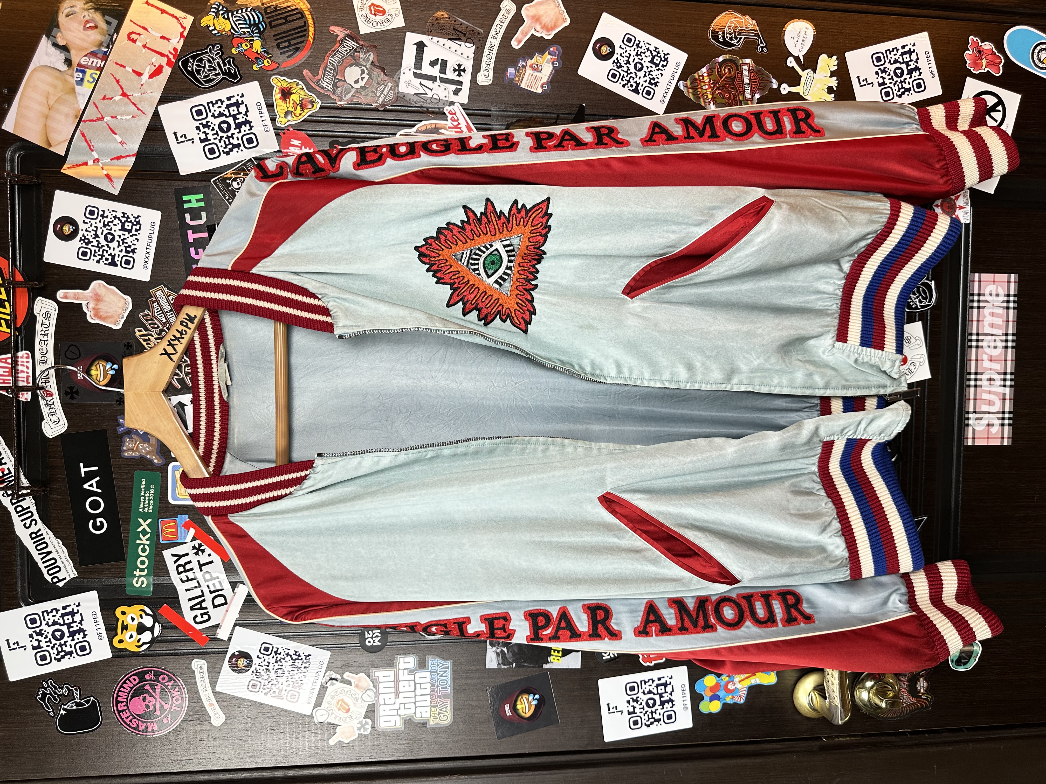 Gucci Gucci SS17 Amour illuminati Silk/Viscose XXL Bomber