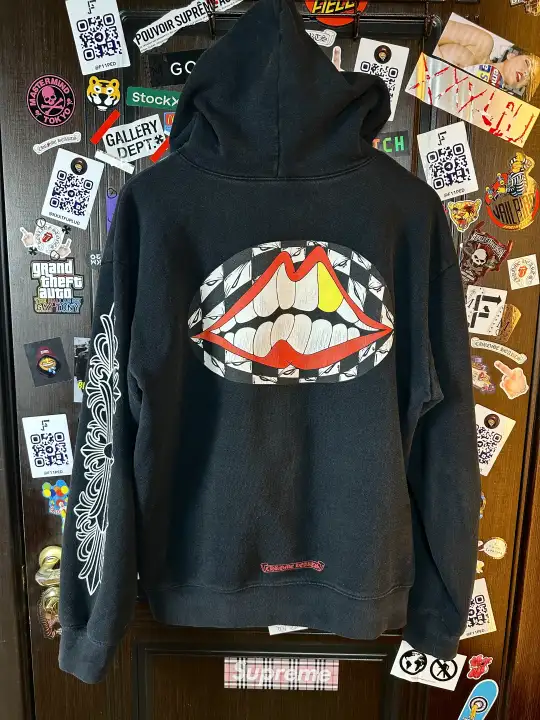 Chrome Hearts Chrome Hearts Matty Boy Chomper Golden tooth Hoodie, detail view 3