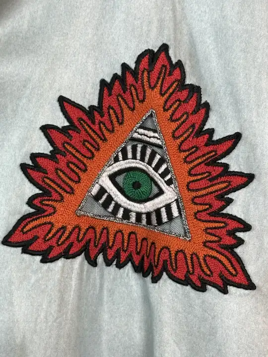 Gucci Gucci SS17 Amour illuminati Silk/Viscose XXL Bomber, detail view 16