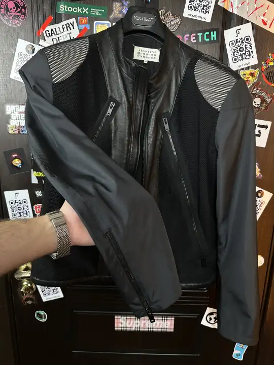 Margiela SS16 Moto Jacket, detail view 5