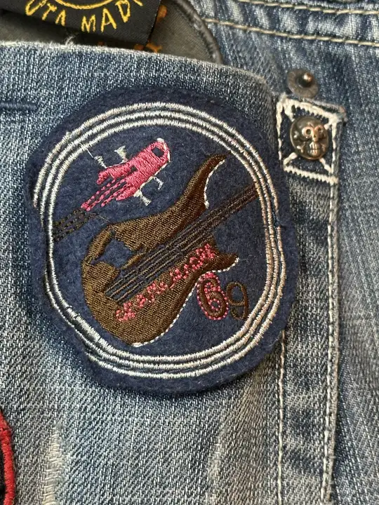 OMB x ERD OMB X ERD "FUCK PEDOPHILIA" Jeans, detail view 15