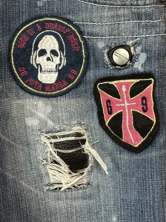 OMB x ERD OMB X ERD "FUCK PEDOPHILIA" Jeans, detail view 16