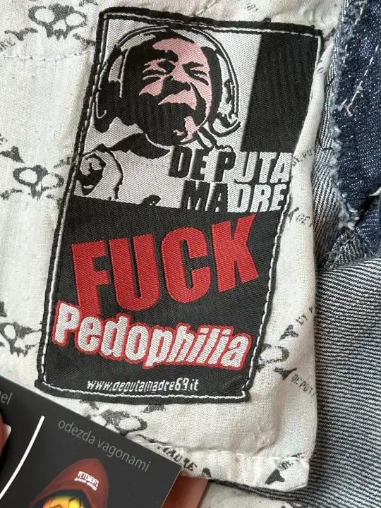 OMB x ERD OMB X ERD "FUCK PEDOPHILIA" Jeans, detail view 22