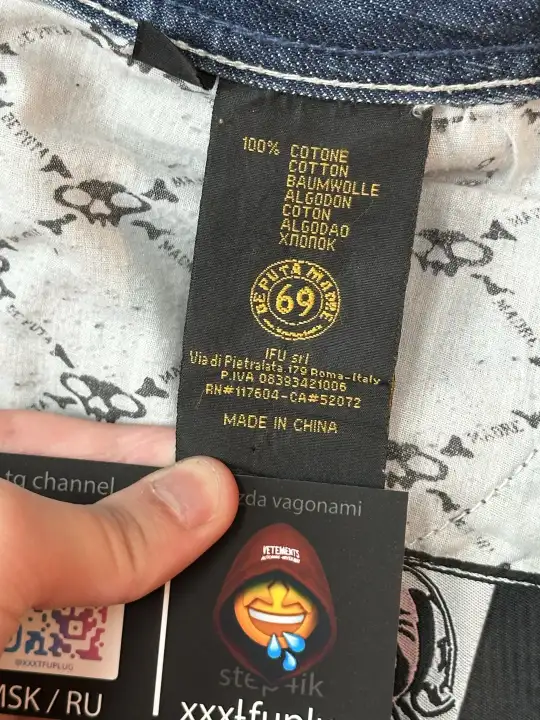 OMB x ERD OMB X ERD "FUCK PEDOPHILIA" Jeans, detail view 23