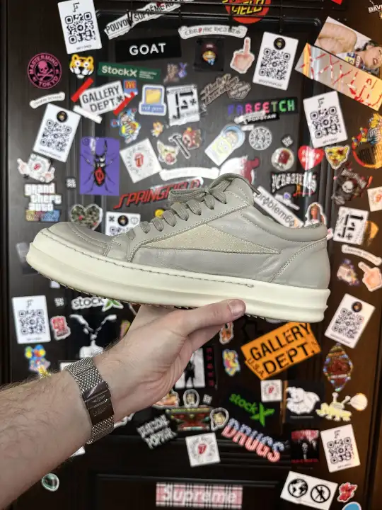 RickOwens Rick Owens Vans Grey, detail view 6