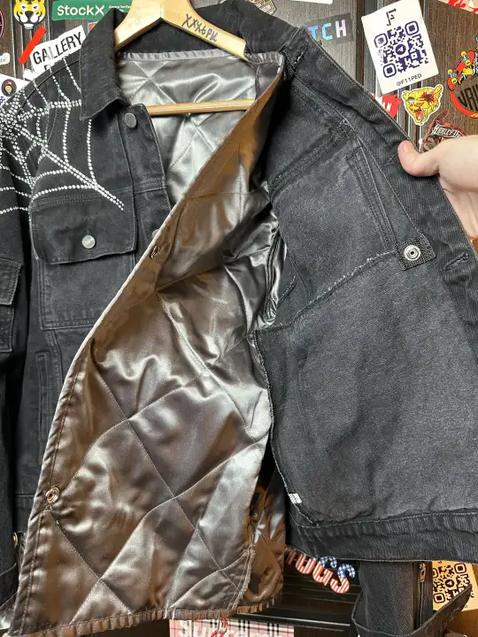 Sp5der OG Spider Worldwide First Ever 2019 Drop Denim Jacket, detail view 21