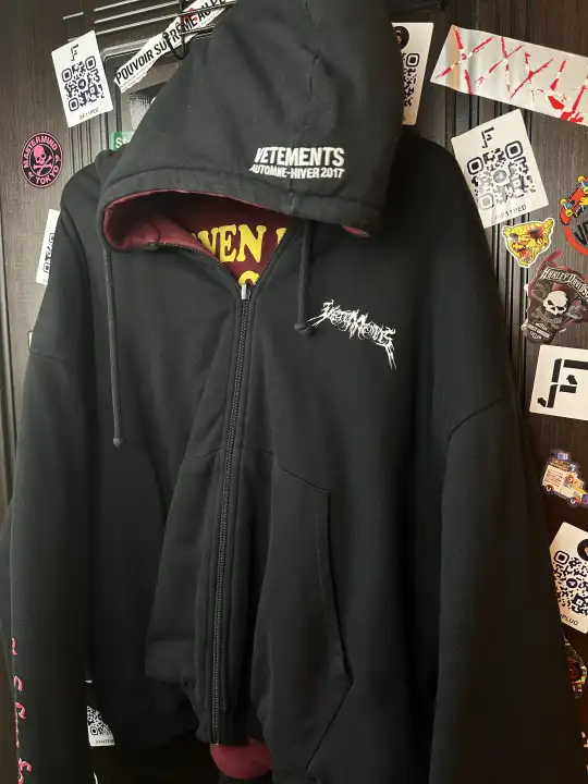 Vetements Vetements Total Fucking Darkness x 11 inch Gun Club 2 Side Bomber L size, detail view 14