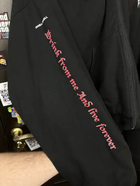 Vetements Vetements Total Fucking Darkness x 11 inch Gun Club 2 Side Bomber L size, detail view 17