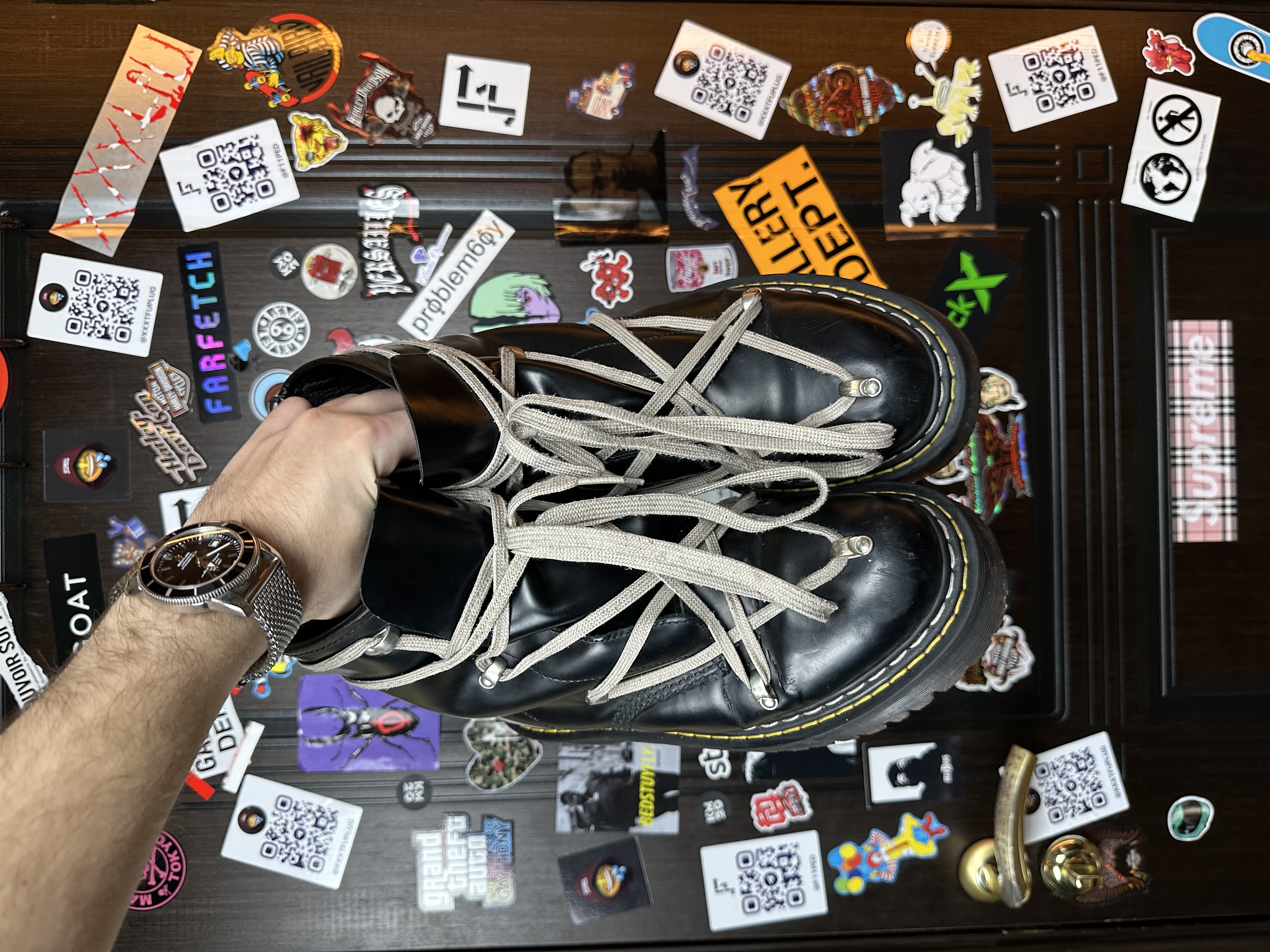 RickOwens Dr martens 43