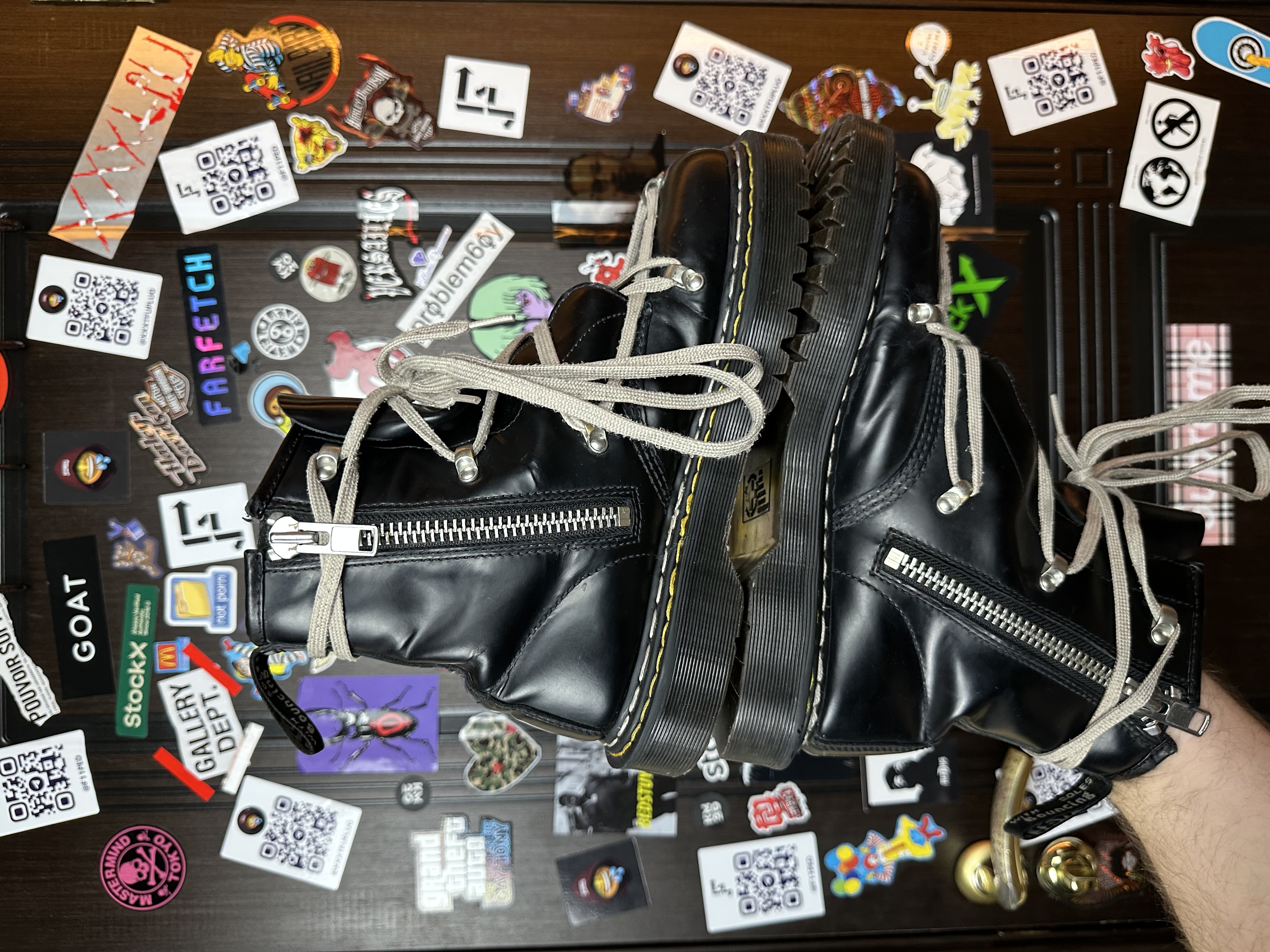 RickOwens Dr martens 43