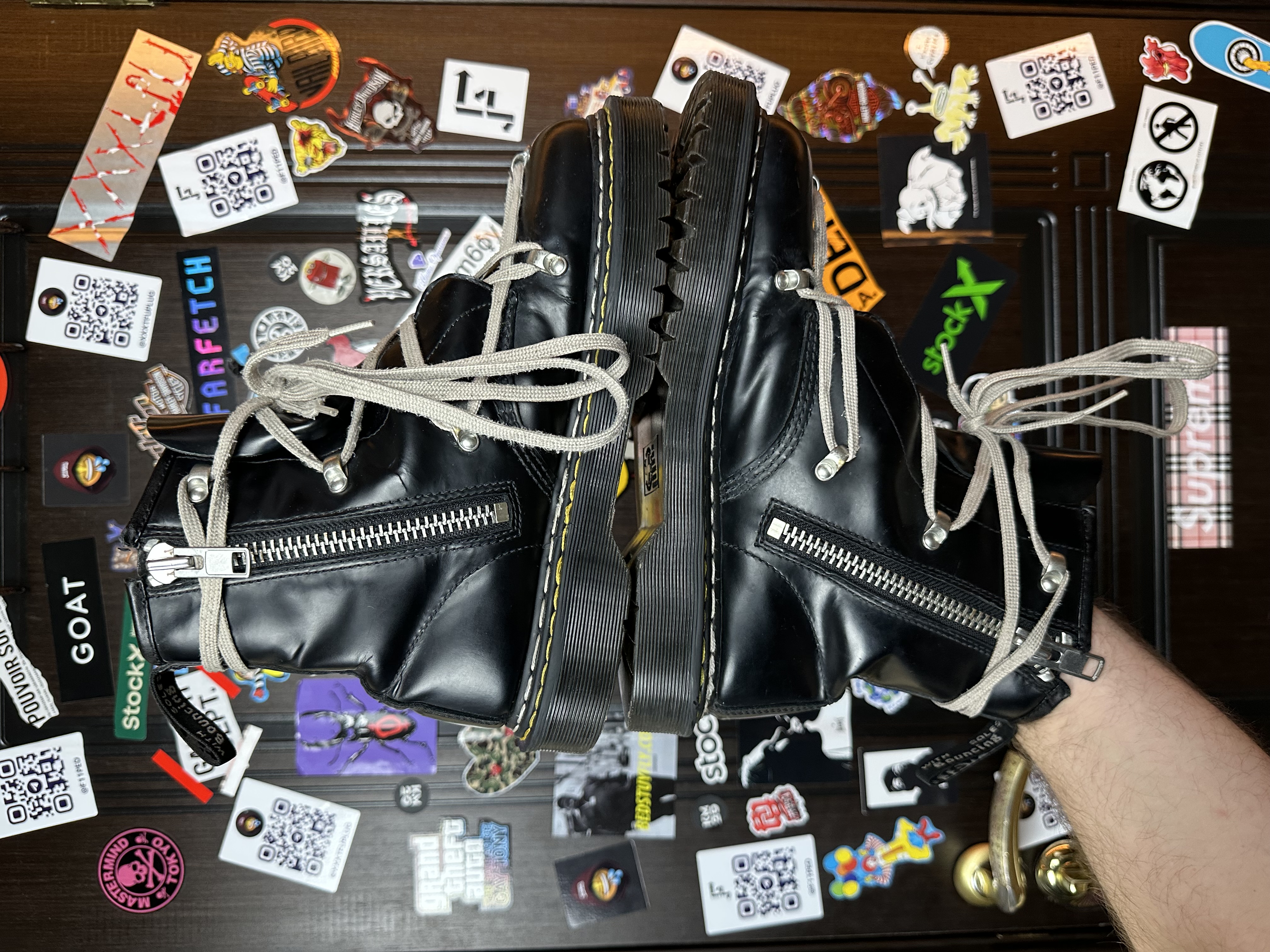 RickOwens Dr martens 43