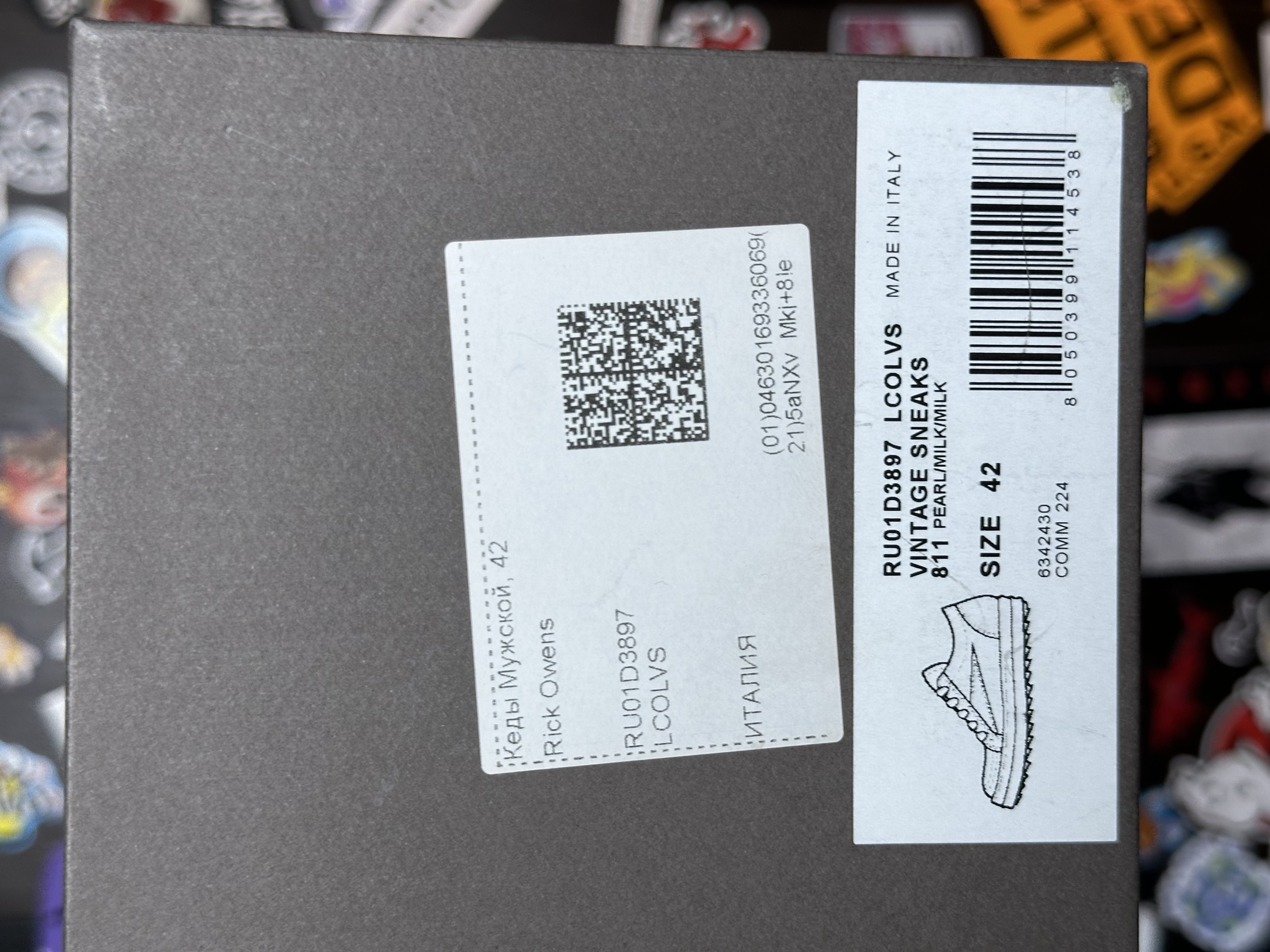 RickOwens Rick Owens Vans Grey