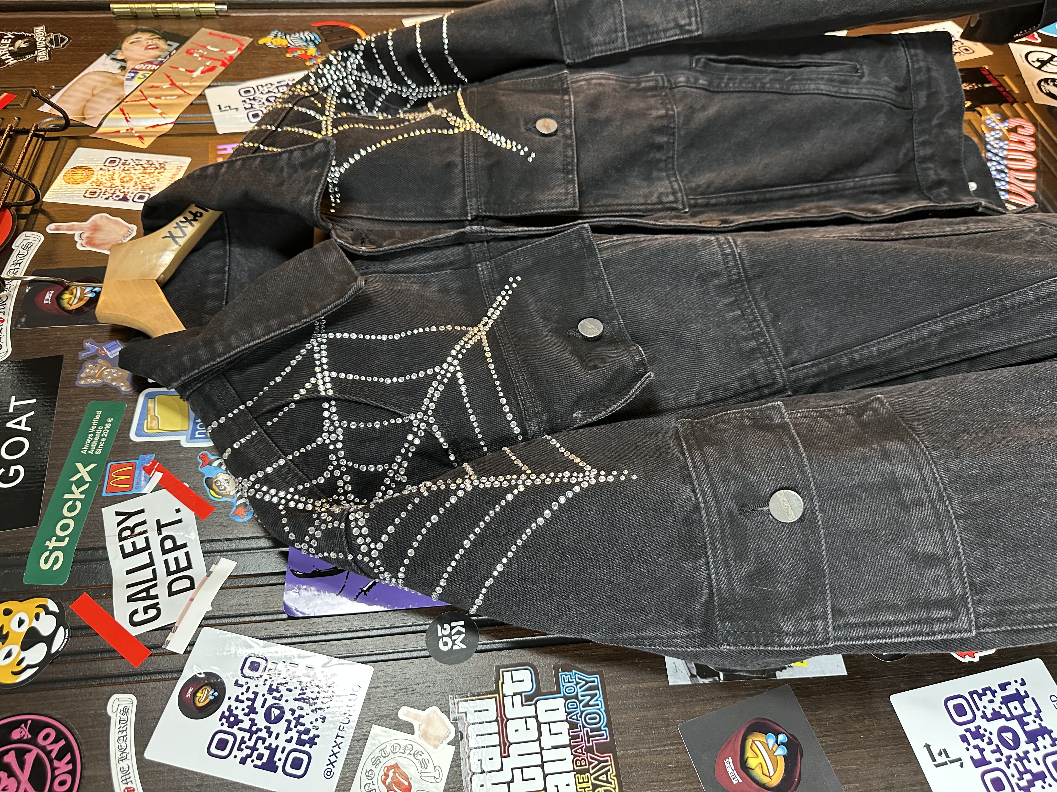 Sp5der OG Spider Worldwide First Ever 2019 Drop Denim Jacket