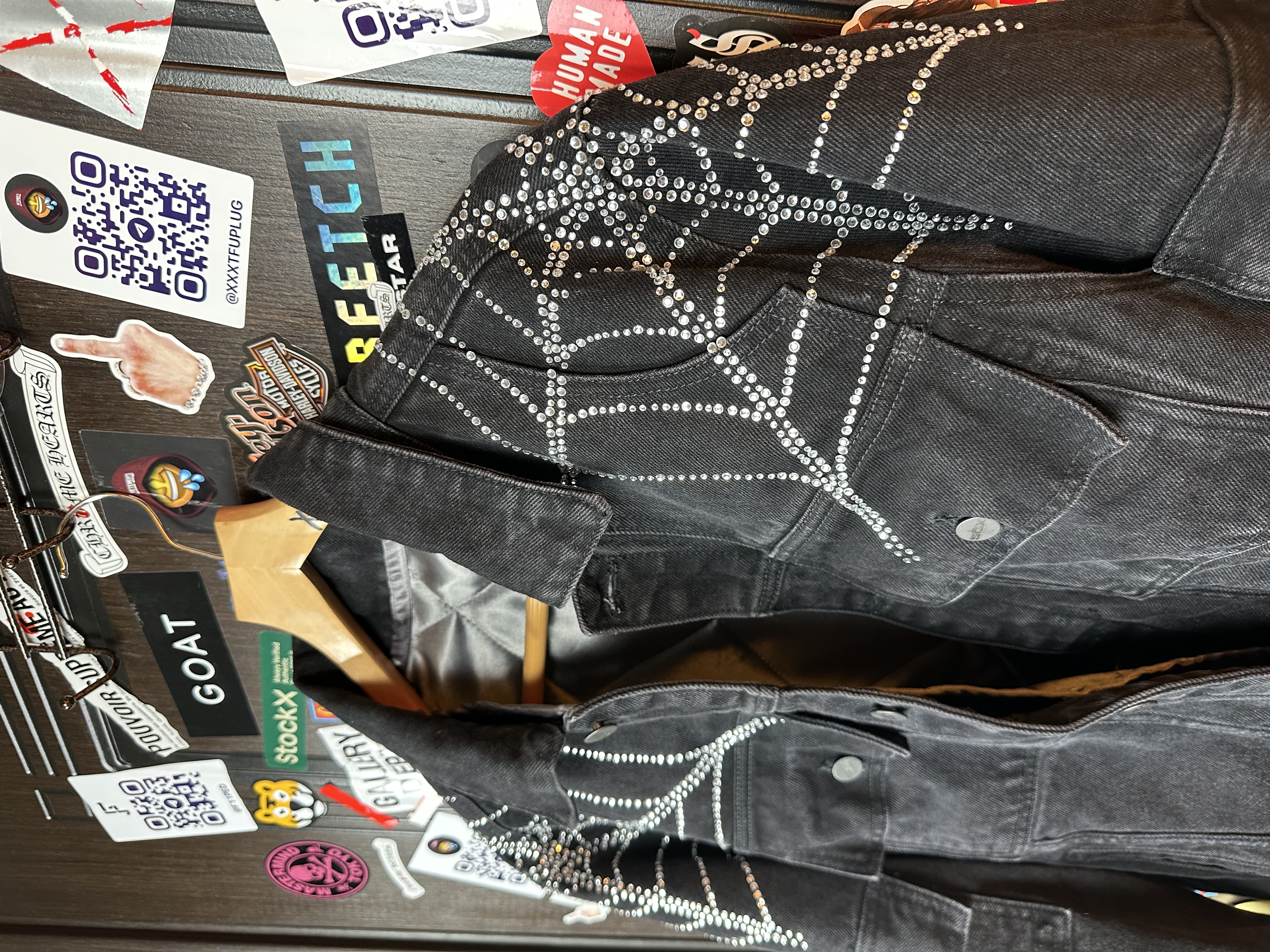 Sp5der OG Spider Worldwide First Ever 2019 Drop Denim Jacket