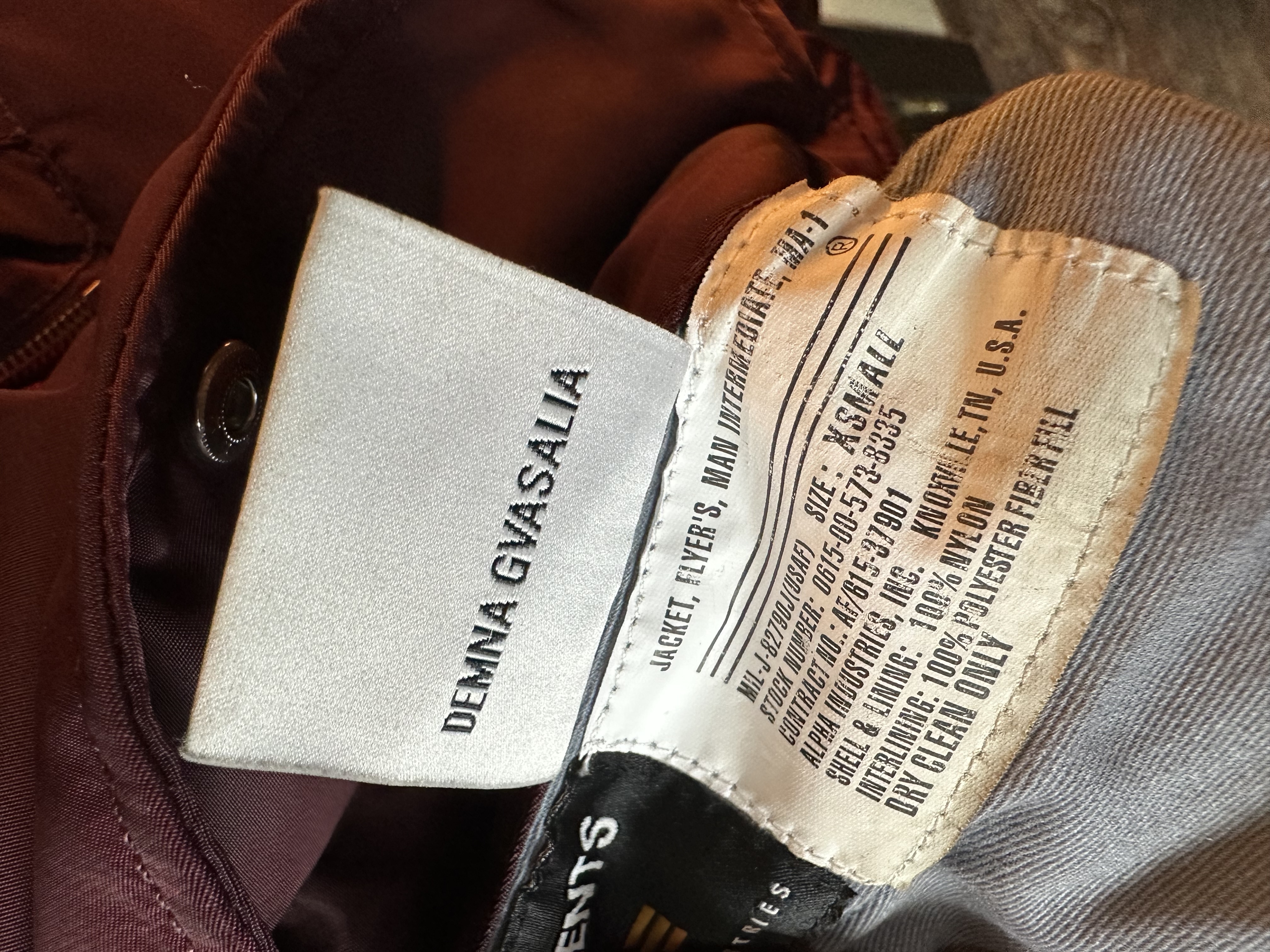 Vetements Burgundy Bomber Emoji XS